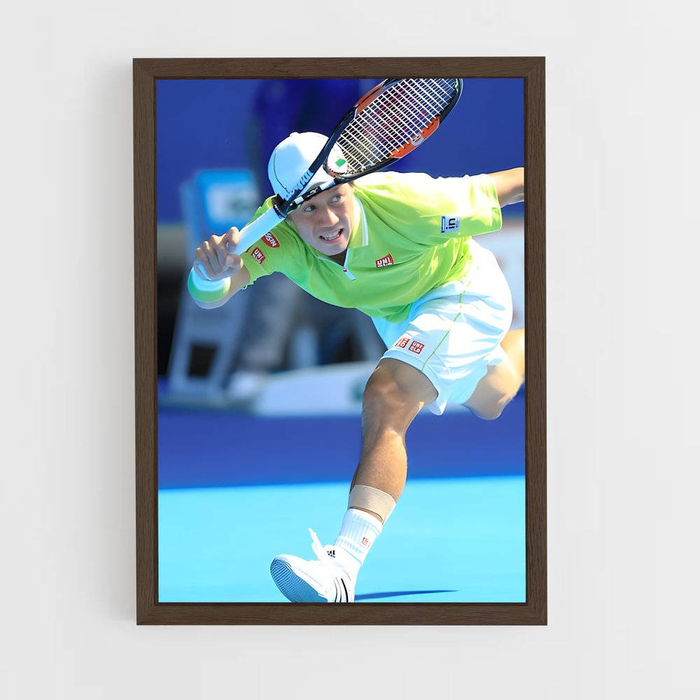 Poster Kei nishikori athlétiques – affiche Tennis (vue 5)
